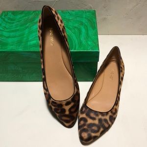 Nine West Cheetah Print Pointed Toe Flats
